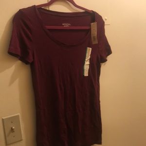 Merona Burgundy Short Sleeve T-shirt